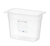 Pojemnik GN 1/4 gł. 20 cm z polipropylenu HACCP | HENDI 880357