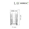 Szklanka wysoka Glasgow 356 ml | LAV LH-GLA435KH
