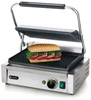 Grill kontaktowy Panini, ryflowane płyty, 34x23 cm, 2.2 kW | HENDI 263655