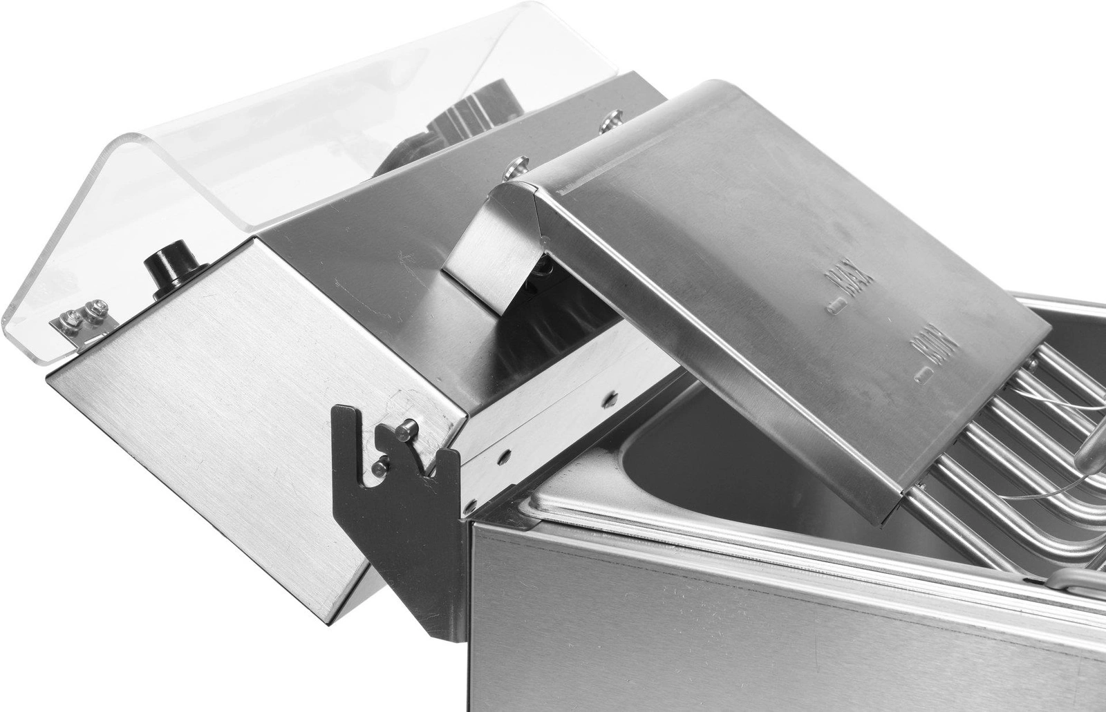 Frytownica elektryczna 2-komorowa z szafką i kranami spustowymi 2x11,5 l | YATO YG-04638