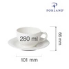 Filiżanka porcelanowa poj. 280 ml Dove | FINE DINE 04ALM002045