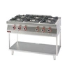 Kuchnia gastronomiczna gazowa 6-palnikowa | KROMET 700.KG-6