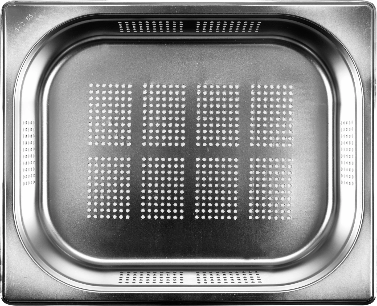 Pojemnik GN 1/2 gł.6,5 cm ze stali nierdzewnej perforowany | YATO YG-00355