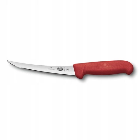 Nóż do trybowania czerwony FIBROX - dł. ostrza 12 cm | VICTORINOX 5.6601.12