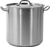 Garnek ze stali nierdzewnej wysoki - poj. 36,6l z pokrywką | YATO YG-00007