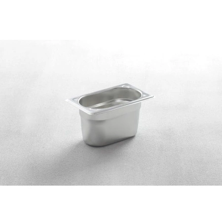 Pojemnik GN 1/9 gł. 10 cm ze stali nierdzewnej KITCHEN LINE | HENDI 806739