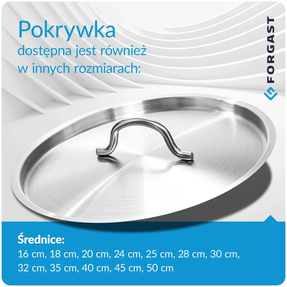 Pokrywka ze stali nierdzewnej do garnków Forgast, 16 cm | FORGAST FG02160
