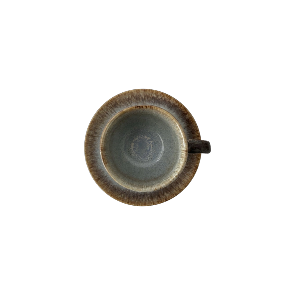 Filiżanka Bel 200 ml ze spodkiem 15 cm Still Cristall topaz | KERA CERAMIKA 2.3.1.TOPAZ