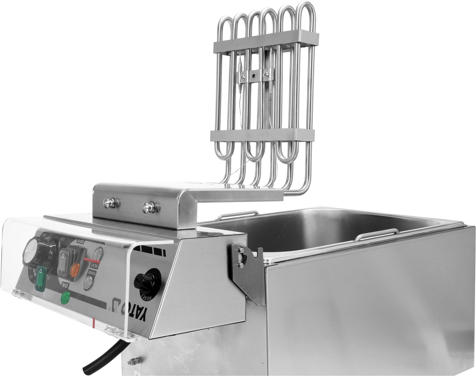 Frytownica elektryczna 2-komorowa z szafką i kranami spustowymi 2x11,5 l | YATO YG-04638