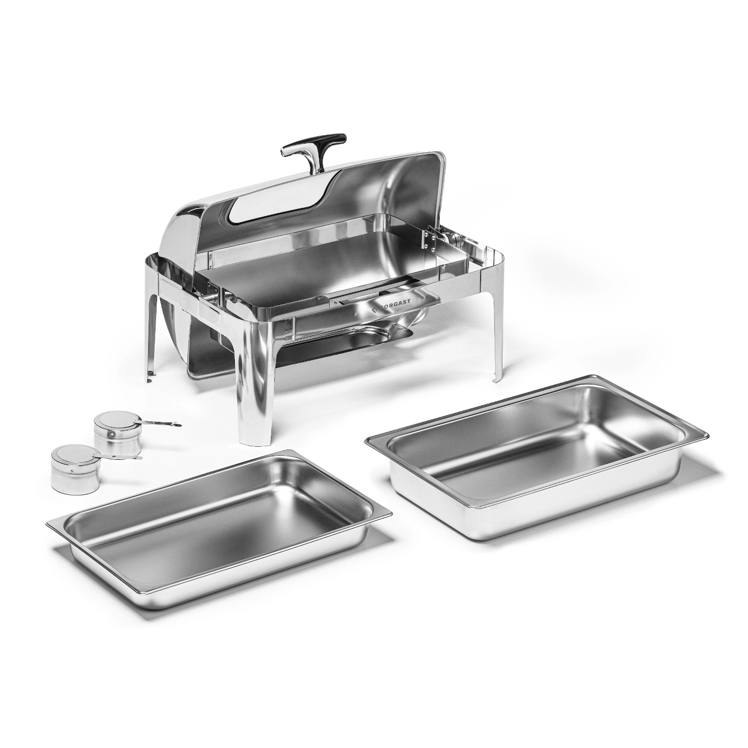 Podgrzewacz stołowy roll-top z wizjerem 9 l na paliwo | FORGAST FG03118V1