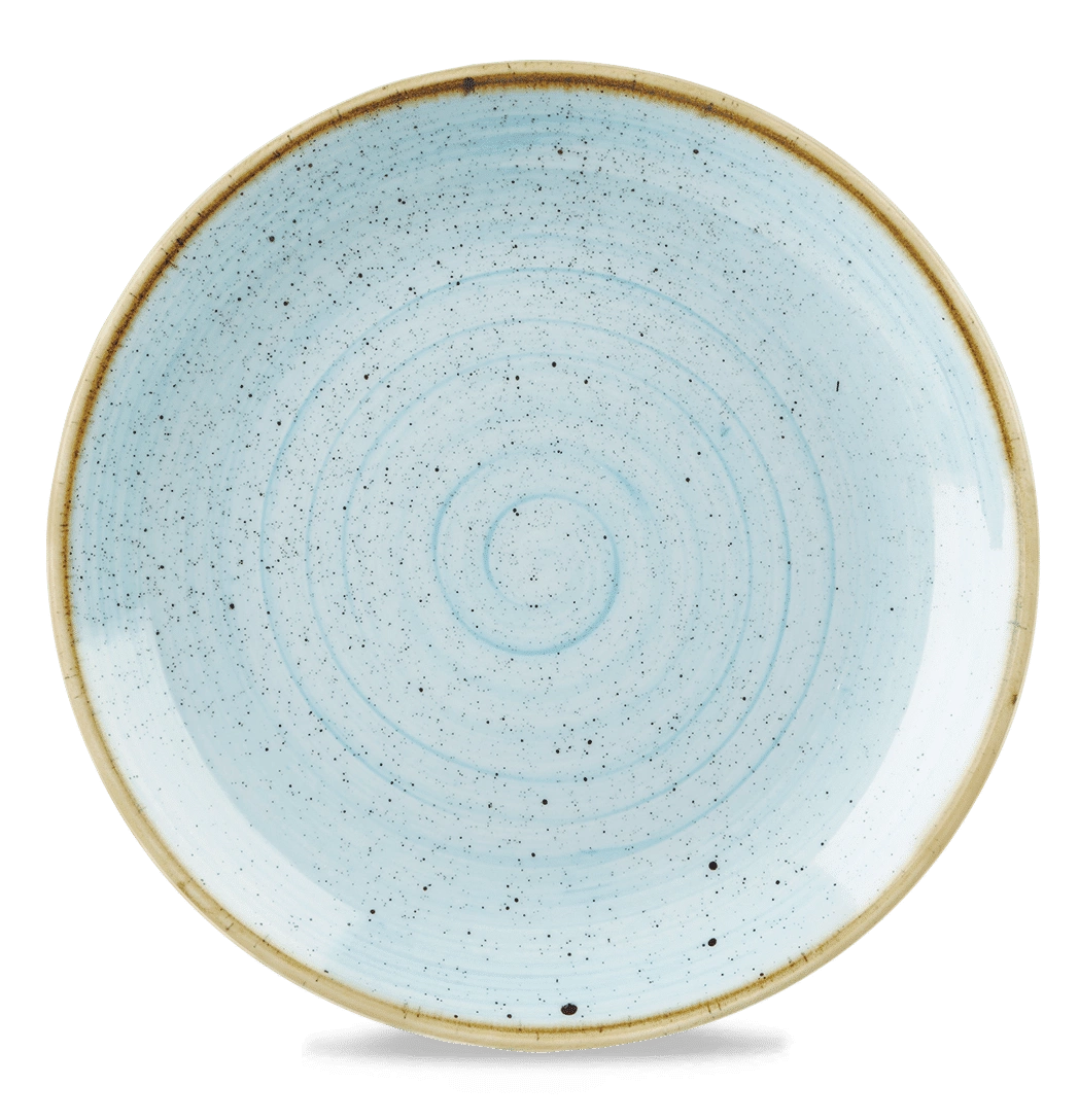 Talerz porcelanowy płytki Duck Egg Blue śr. 32,4 cm | FINE DINE SDESEV121