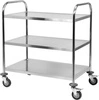 Wózek kelnerski nierdzewny 3-półkowy składany | YATO YG-09091