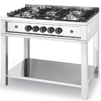 Kuchnia gastronomiczna gazowa 5-palnikowa Kitchen Line | HENDI 225806