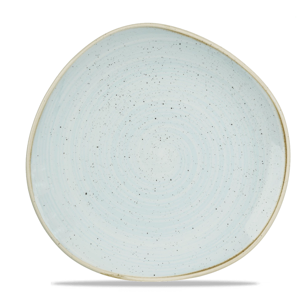 Talerz porcelanowy płytki Duck Egg Blue śr. 28,6 cm | FINE DINE SDESOG111