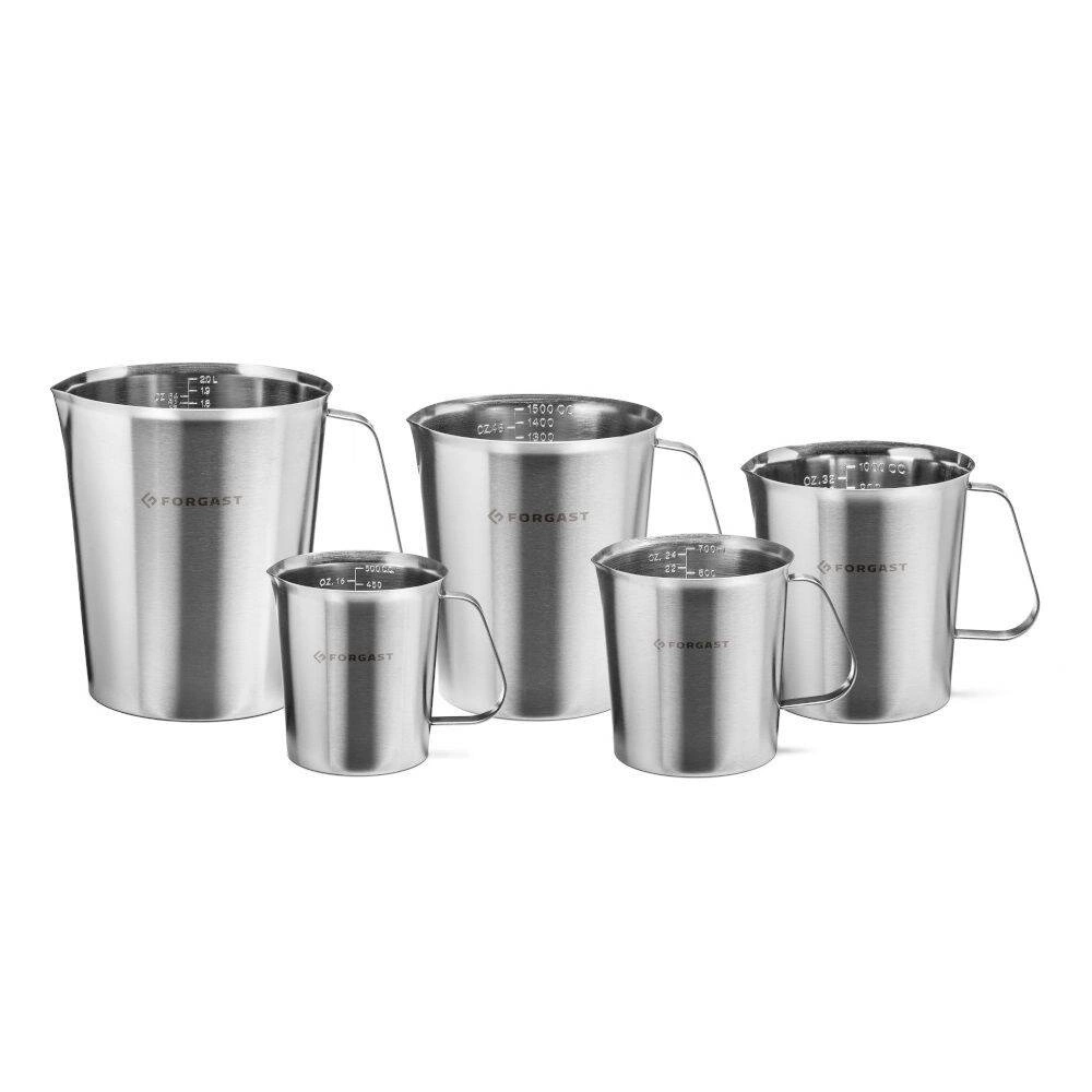 Dzbanek miarka ze stali nierdzewnej, 1 l | FORGAST FG11027