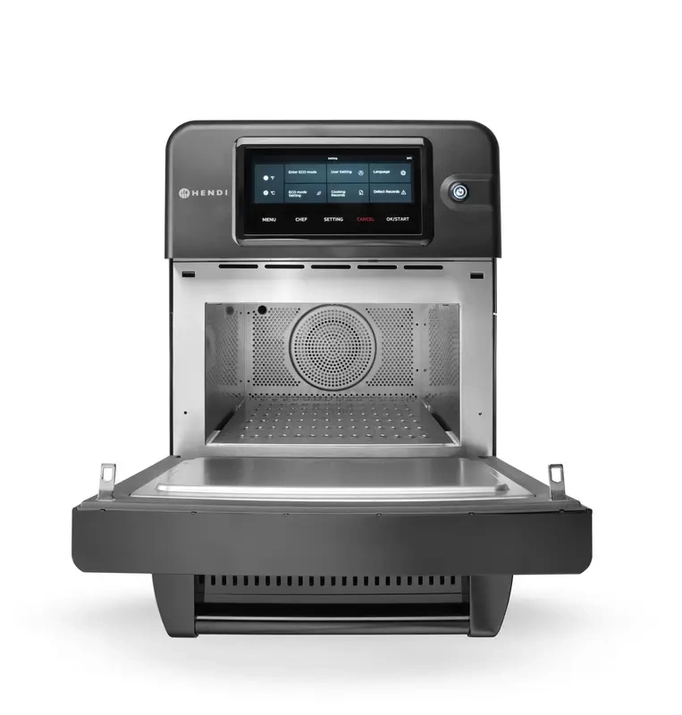 Piec konwekcyjno-mikrofalowy CombiTurbo , 18 L, czarny, 230V/3000 W | HENDI 281277