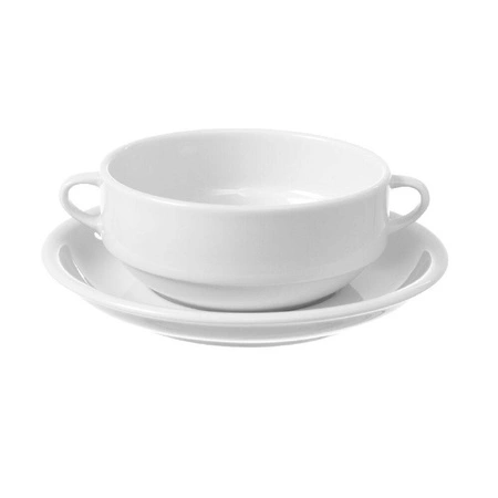 Spodek porcelanowy do bulionówki BIANCO - 17 cm | FINE DINE 799390