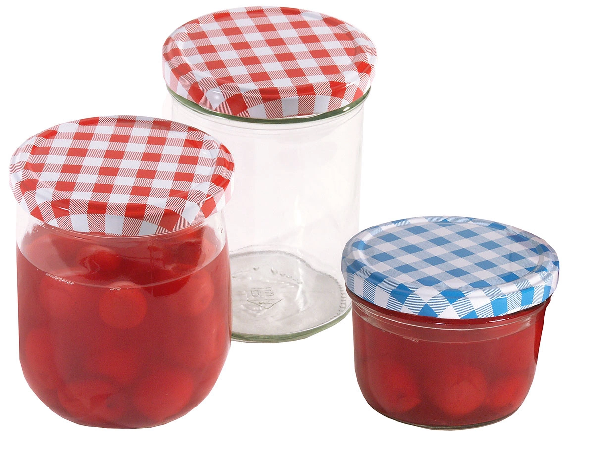 Słoiki z pokrywką 120 ml, komplet 12 sztuk, wysokość 5.5 cm | CONTACTO 2705/120