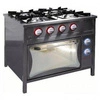 Kuchnia gastronomiczna gazowa 4-palnikowa z piekarnikiem el. | EGAZ TG-420/PKE-1