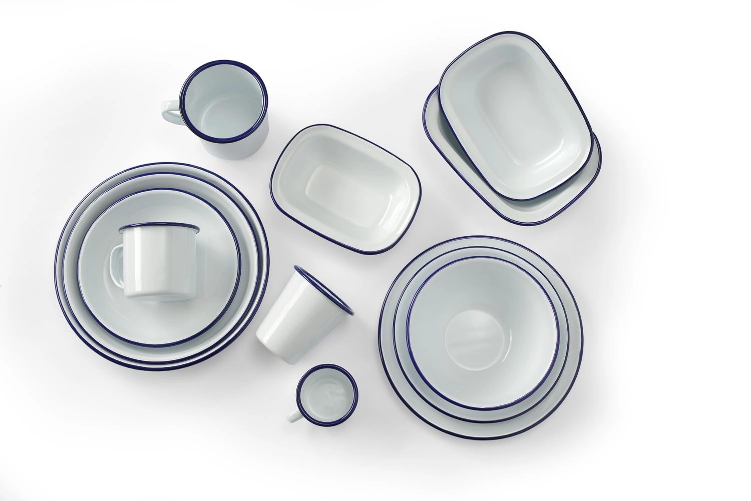 Talerz płytki emaliowany - śr. 20 cm | HENDI 621226