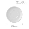 Spodek porcelanowy do bulionówki BIANCO - 17 cm | FINE DINE 799390