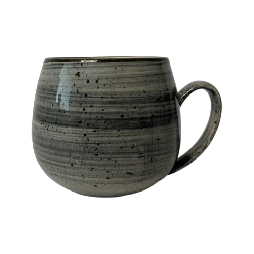 Kubek Oskar Still Rustick szary 0,4 l | KERA CERAMIKA 1.34.RUSTIC SZARY