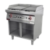 Grill lawowy 2x7kW 80 cm szafka otwarta | KROMET 700.OGL-800.S