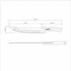 Nóż do mięsa CHURRASCO BLACK, 25 cm | TRAMONTINA 22841-110