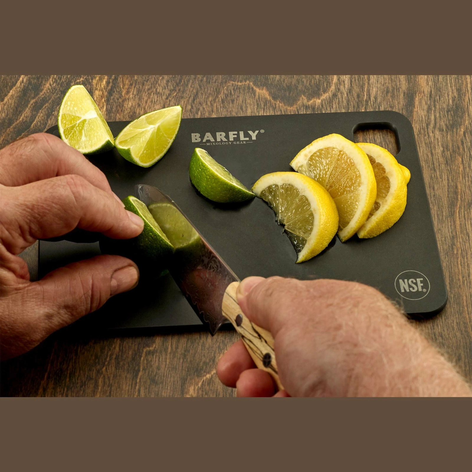 Deska barmańska, czarna, 15x23 cm | BARFLY M37137BK