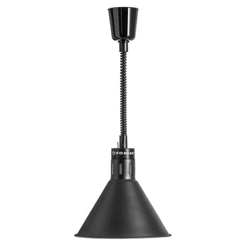 Lampa grzewcza do potraw czarna - typ B | FORGAST FG03344