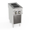 Kuchnia gastronomiczna elektryczna na podstawie otwartej 2 pola kwadratowe 22x22 cm | TECNOINOX 716012