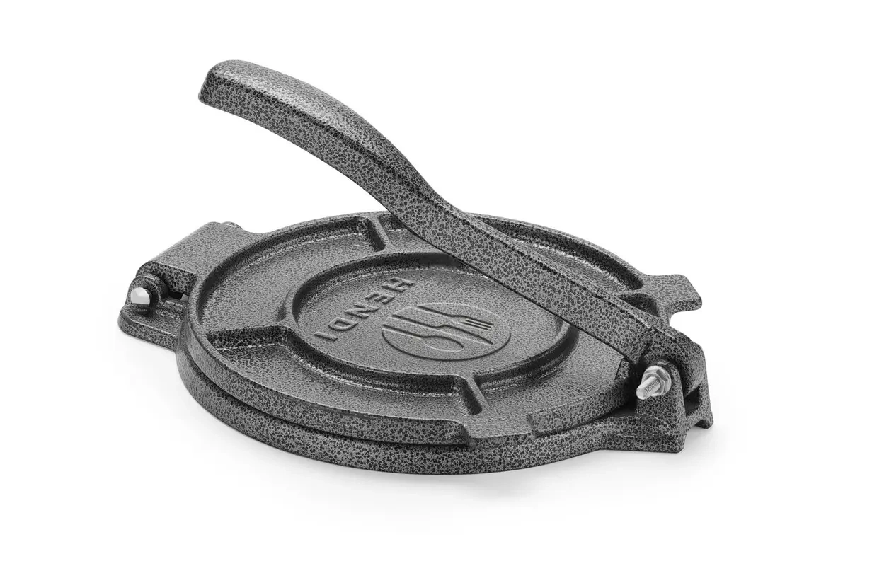 Prasa do tortilli ręczna, średnica tortilli do 20 cm, czarna | HENDI 611050