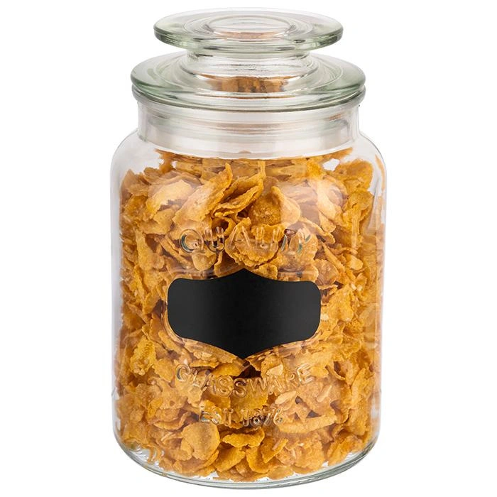 Słoik do przechowywania z tabliczką 11x18 cm, 1 l | APS 82265