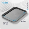 Taca fast food szara wym. 40x30 cm | FORGAST FG12525