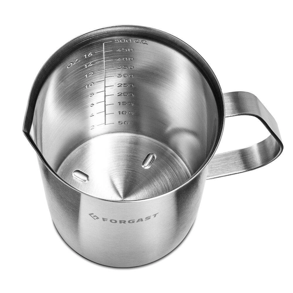 Dzbanek miarka ze stali nierdzewnej, 500 ml | FORGAST FG11025