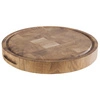 Deska do serwowania OKLA, okrągła, z drewna dębowego, brązowa, 33x4.5 cm  | APS 805