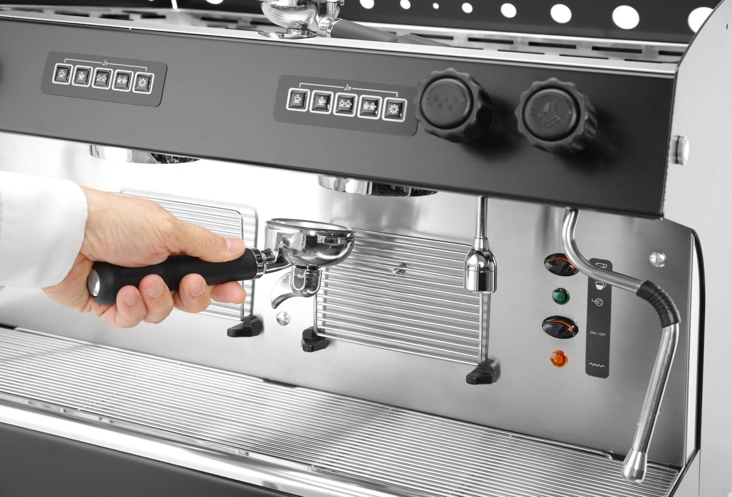 Ekspres do kawy 2-grupowy automatyczny JULIA, czarny, 3.7 kW, 11 l | VERONA 207581