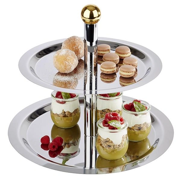 Etażerka bufetowa dwupoziomowa FINESSE, 38x30 cm | APS 33238