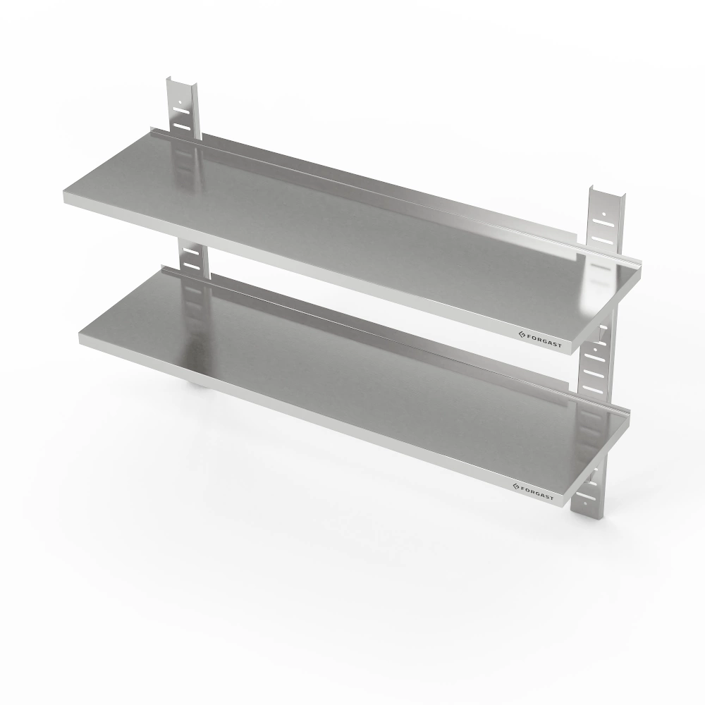 Półka wisząca przestawna podwójna 180x30x100 cm | FORGAST