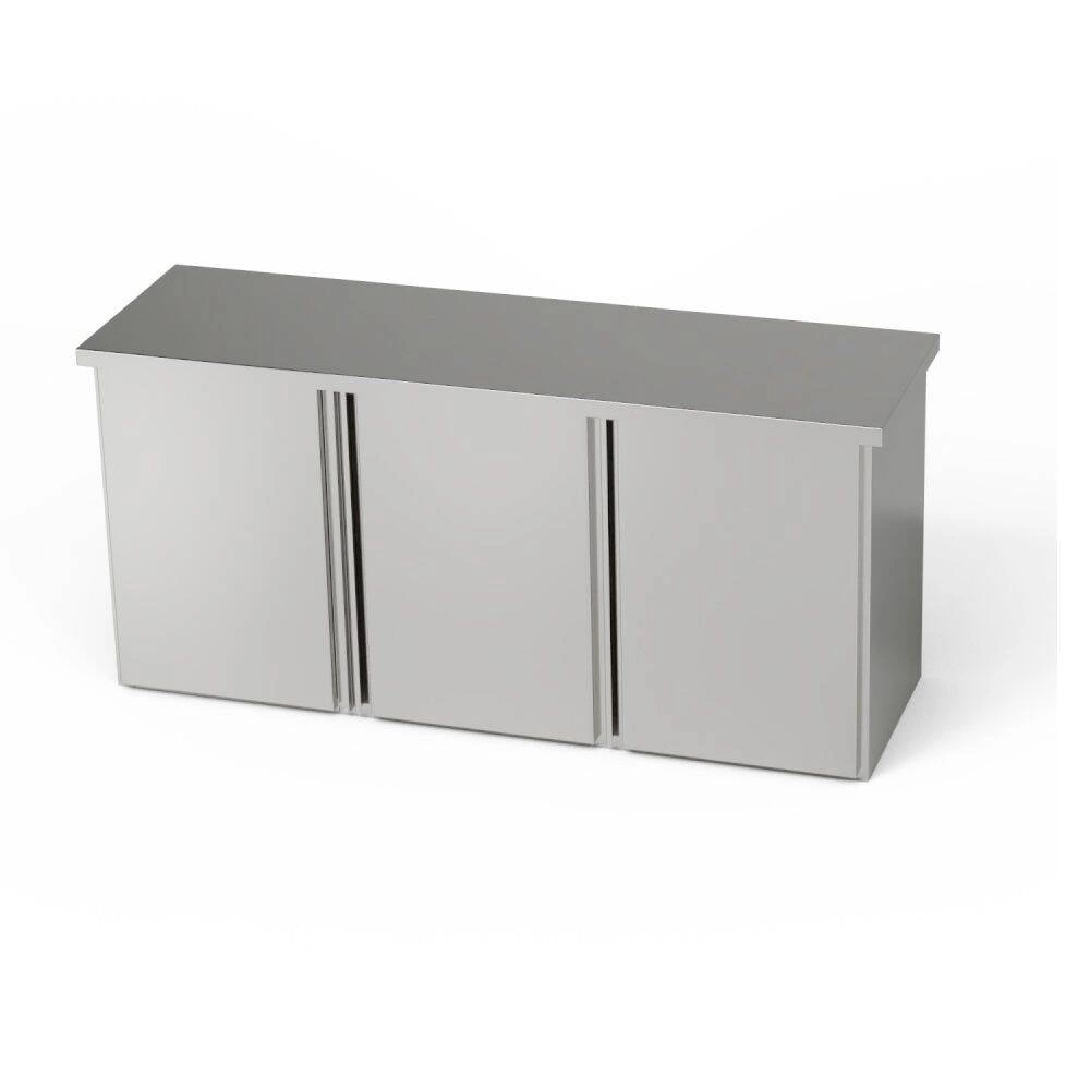 Szafka nierdzewna wisząca 3-drzwiowa 160x30x60 cm | FORGAST
