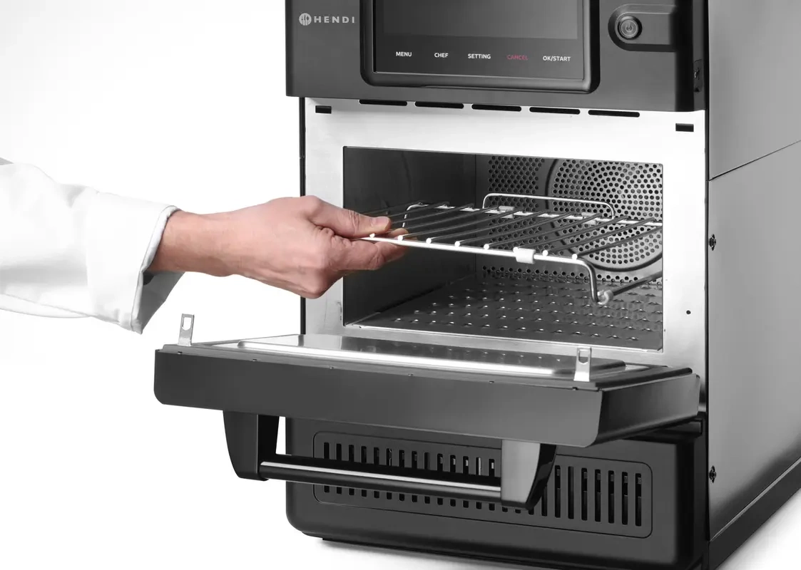 Piec konwekcyjno-mikrofalowy CombiTurbo , 18 L, czarny, 230V/3000 W | HENDI 281277