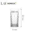 Szklanka wysoka Edinburgh 356 ml | LAV LH-EDN435KH