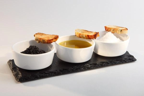 Płyta do prezentacji dań z łupku MORRA 28x10x0.9 cm | APS 987