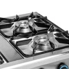 Kuchnia gastronomiczna gazowa 4-palnikowa z półką dolną, 23 kW | FORGAST FG09451