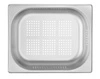 Pojemnik GN 1/2 gł. 10 cm ze stali nierdzewnej KITCHEN LINE perforowany | HENDI 807330