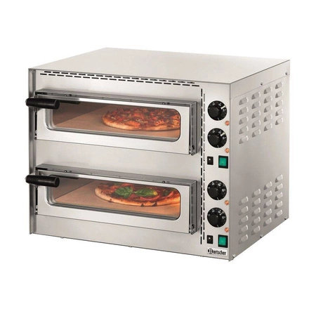 Piec do pizzy 2-komorowy MINI PLUS 2 | BARTSCHER 203535