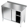 Stół roboczy nierdzewny z szafką 160x60x85 cm | Profichef E1100/1600/600/E1