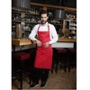 Fartuch kucharski Basic 75 x 90 cm z kieszenią i klamerką czerwony | KARLOWSKY BLS 5-8-Stck