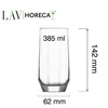 Szklanka wysoka Riga 385ml | LAV LH-RIG338KH