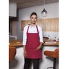 Fartuch krótki Basic 75 x 60 cm z kieszenią i klamerką malinowy | KARLOWSKY BLS 6-89-Stck